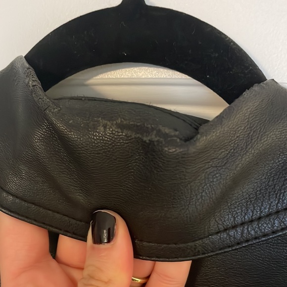 MISS SELFRIDGE PLEATHER MOTO JACKET - Picture 4 of 4